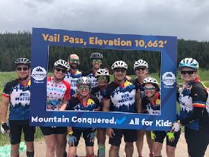 Part of the PICU Peloton 2019 on top of Vail Pass!