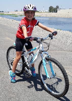 Juliana at Anaheim bike path