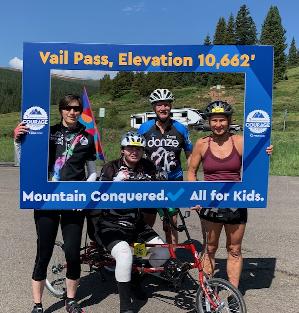 Henry deserved his "victory descent" from the top of Vail Pass!