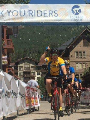 Carl with a yellow jersey finish in 2021