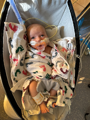 Callan in the NICU at Children's in December 2023.