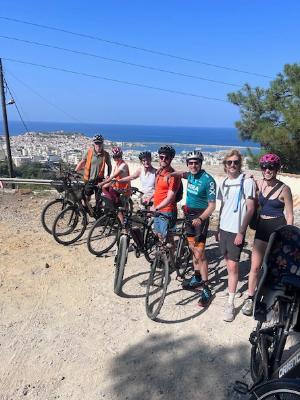 My family and I on a bike tour in Crete, Greece.