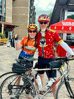Finishing last year's Courage Classic!