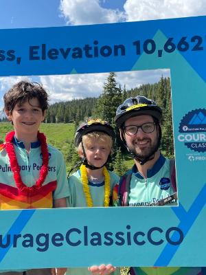 Theo, Sam, and Gali at Vail Pass
