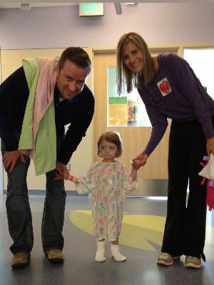 This is me in the hospital taking my first walk after the surgery.