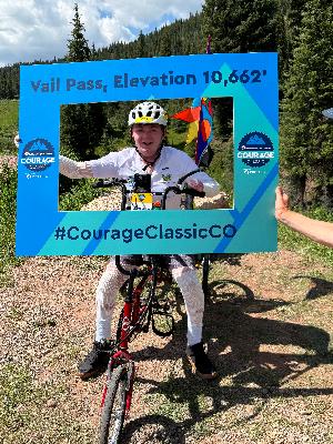 Henry at the top of Vail Pass 2024