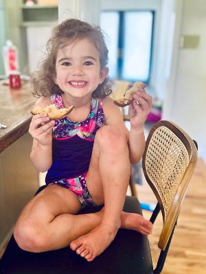 Eadlyn is now a vibrant, curious and athletic almost four year old!