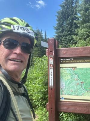 Gary at Vail Pass summit, 2025 Courage Classic