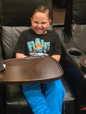 Hunter cheesin' for the camera!