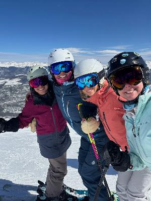 We started the year conquering mountains on snow. Now we're trading skis for pedals and riding for kids. Same crew. Same adventure spirit. Bigger purpose.