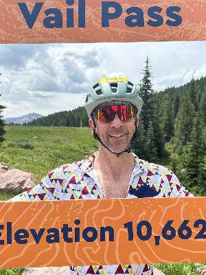 Top of Vail Pass (10,662 feet)